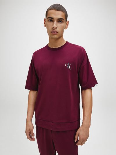 Calvin Klein Ruhák HU282784 | Calvin Klein CK One Férfi Lounge Póló Bordó